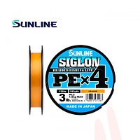 ШНУР ПЛЕТЕНЫЙ SUNLINE SIGLON PEx4 150 m ORANGE #0.8