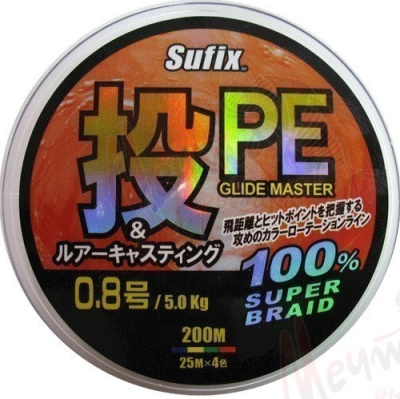 Шнур плетеный SUFIX PE GLIDE MASTER #1.5 (Y)